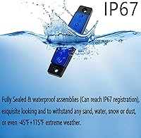 Vista 2 de 10 paquetes de luces LED de tira de roca impermeables, luces exteriores e interiores, luces de bajo brillo para ruedas y guardabarros, kits