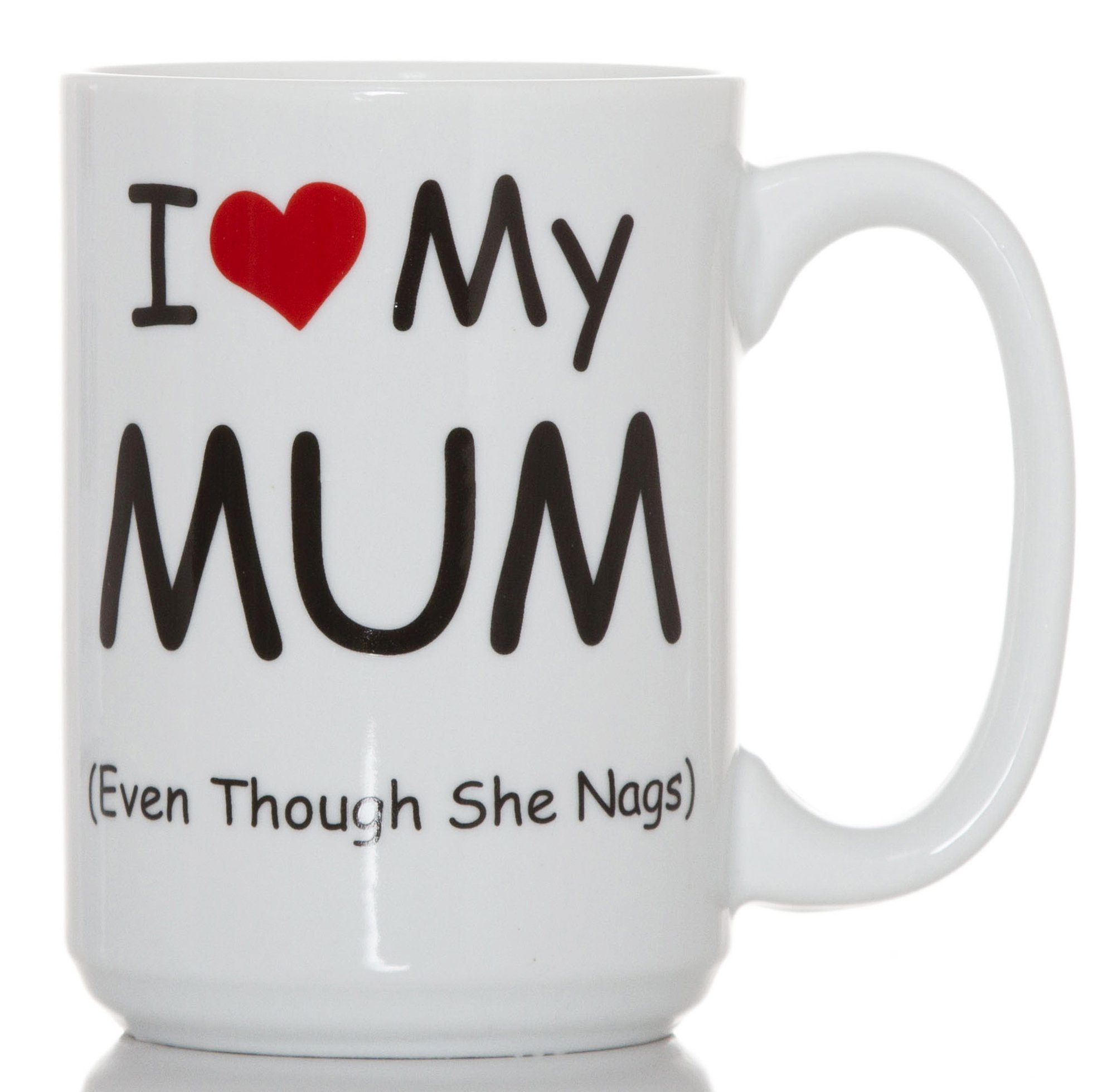 Boxer Gifts White I Heart My Mum Mug (15Oz)