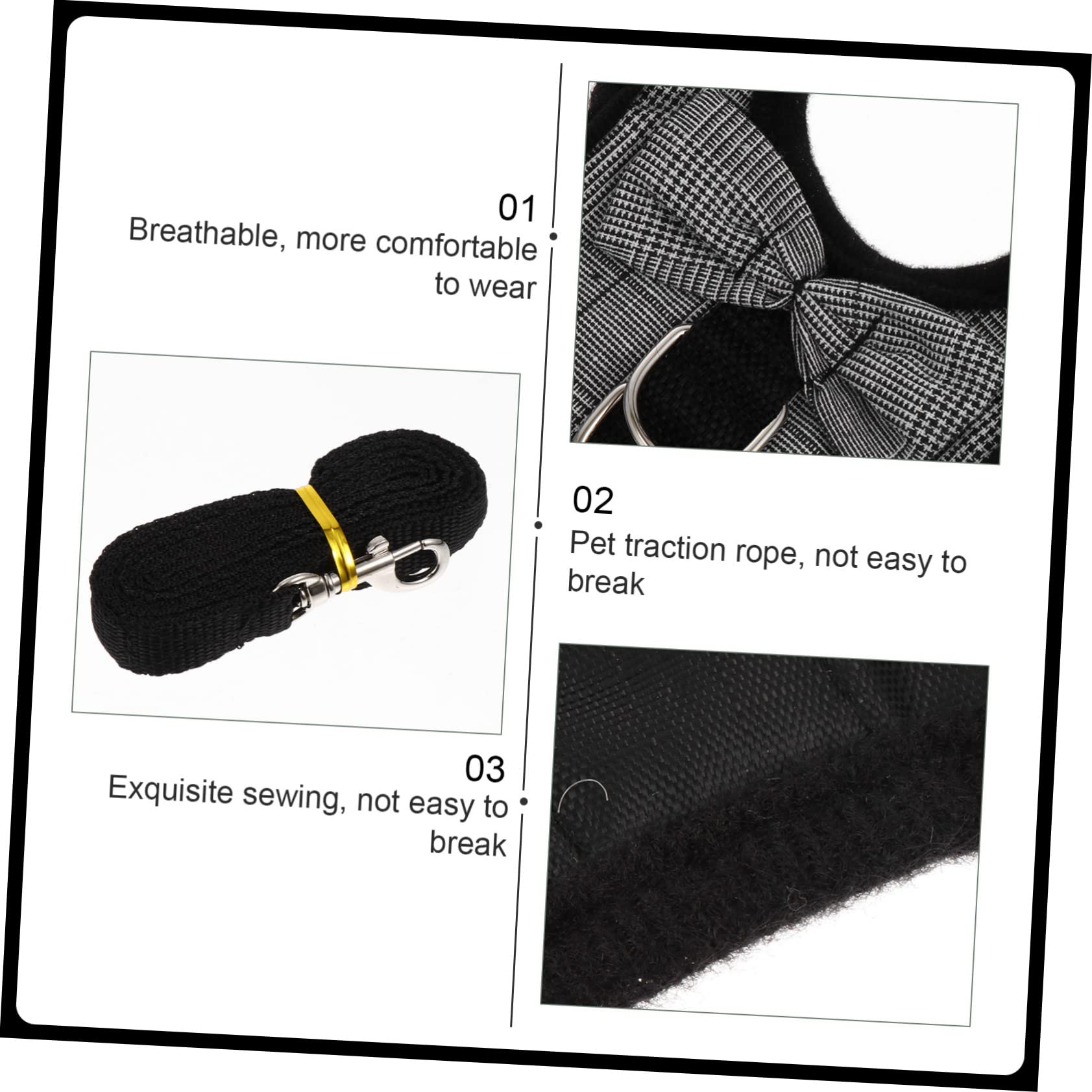 BESPORTBLE 3 Set Guinzaglio Di Coniglio Pettorina E - 6