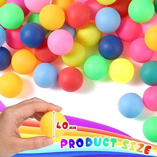 Miniatura 3 de Geosar Paquete de 1000 bolas de colores a granel de 1.575 pulgadas (1.575 in), bolas de plástico para entretenimiento de mesa y tenis de mesa para