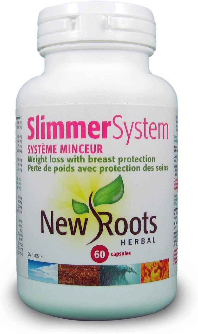 New Roots Herbal - Slimmer System with Breast Protection - 60 Caps.