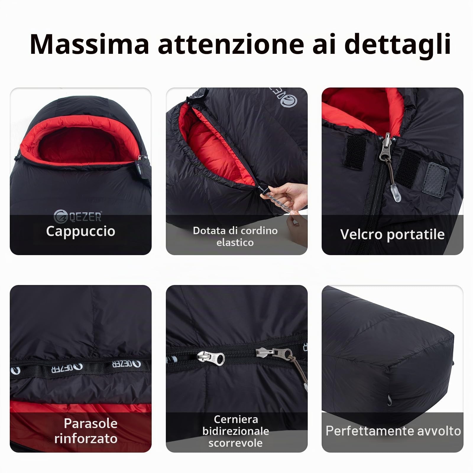 Winter Sleeping Bag for Adults, Lightweight Down Sleeping Bag -20 Degree for Cold Weather Camping and Mountaineering Outdoor with 650 FP Duck Down