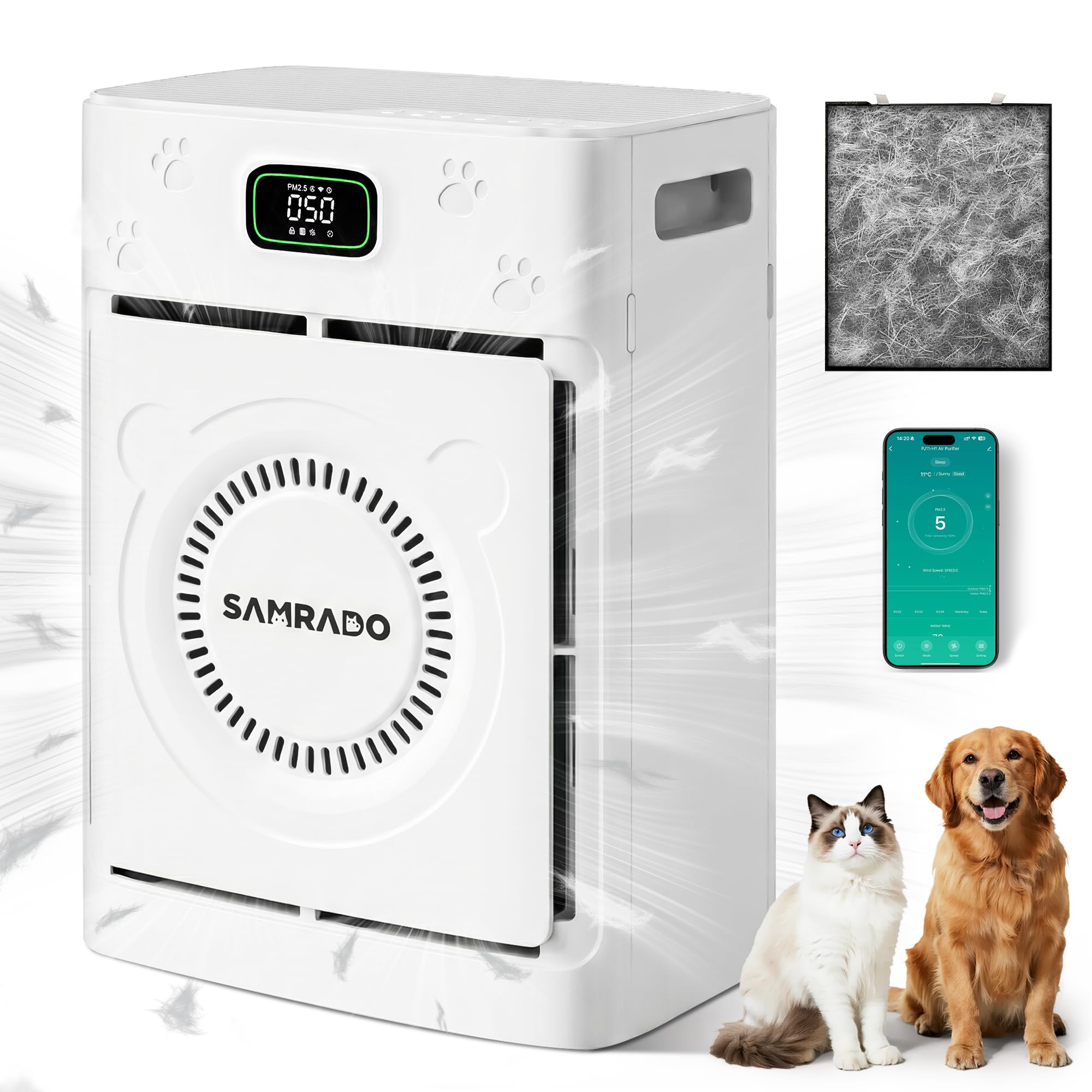Smart Pet Hair Air Purifier