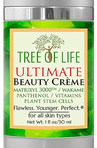 Tree of Life Beauty Hidratante, hidratante, reafirmante y suave para la piel, no grasosa, crema facial de polipéptido ultra rico de lujo, 1 onza