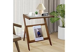 Mid-Century Modern Rattan Side Table: A Timeless Touch for Every Space