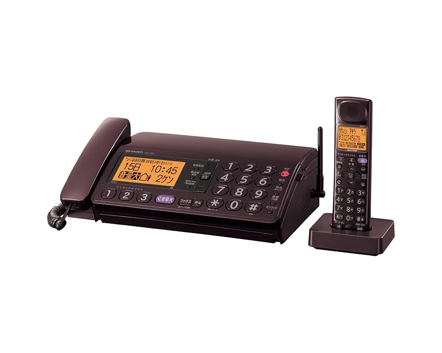 SHARP UX320 FAX付き電話機　子機2台　インクリボン1本付き SHARP UX320 FAX付き電話機 子機2台 インクリボン1本付き SHARP