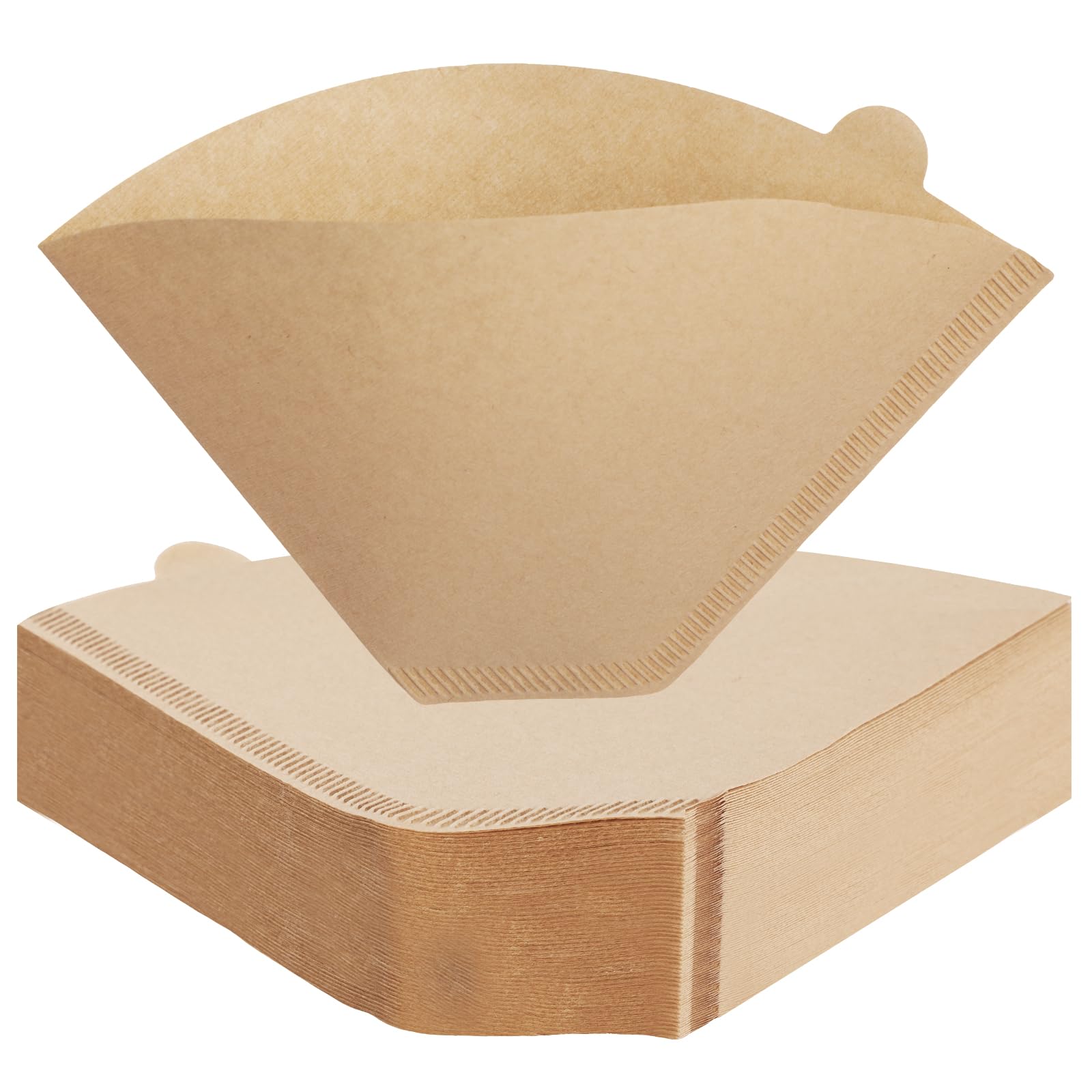 Bighan 100PCS Coffee Filter, Disposable Unbleached Filter Papers Size 04 for Coffee Dripper & Pour Over Coffee Maker, 8-12 Cups