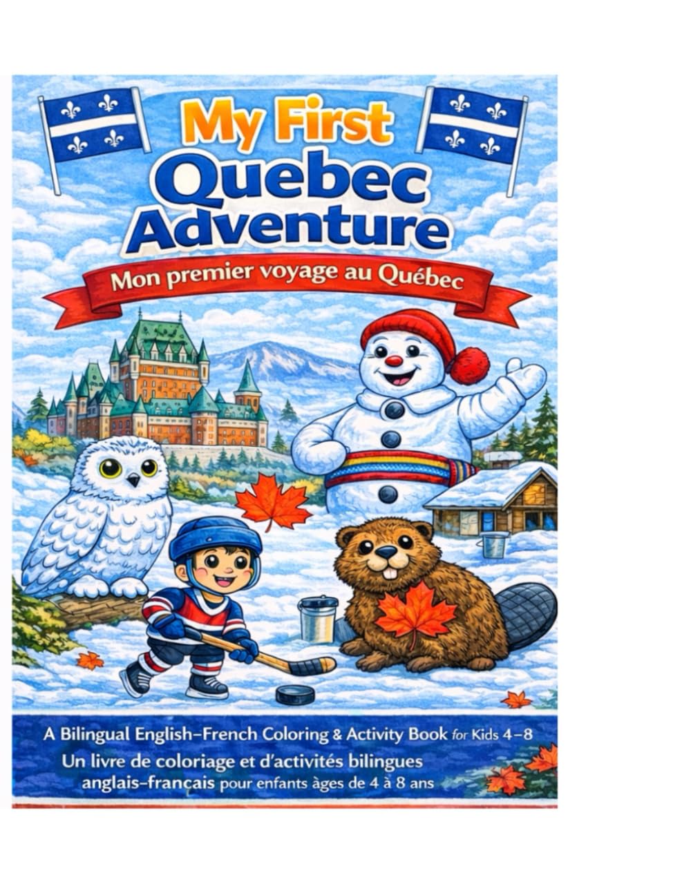 My First Quebec Adventure/Mon Premier voyage au Québec: A Bilingual English–French Coloring & Activity Book for Kids about Quebec/Un livre d'activités ... anglais-français pour enfants sur le Québec
