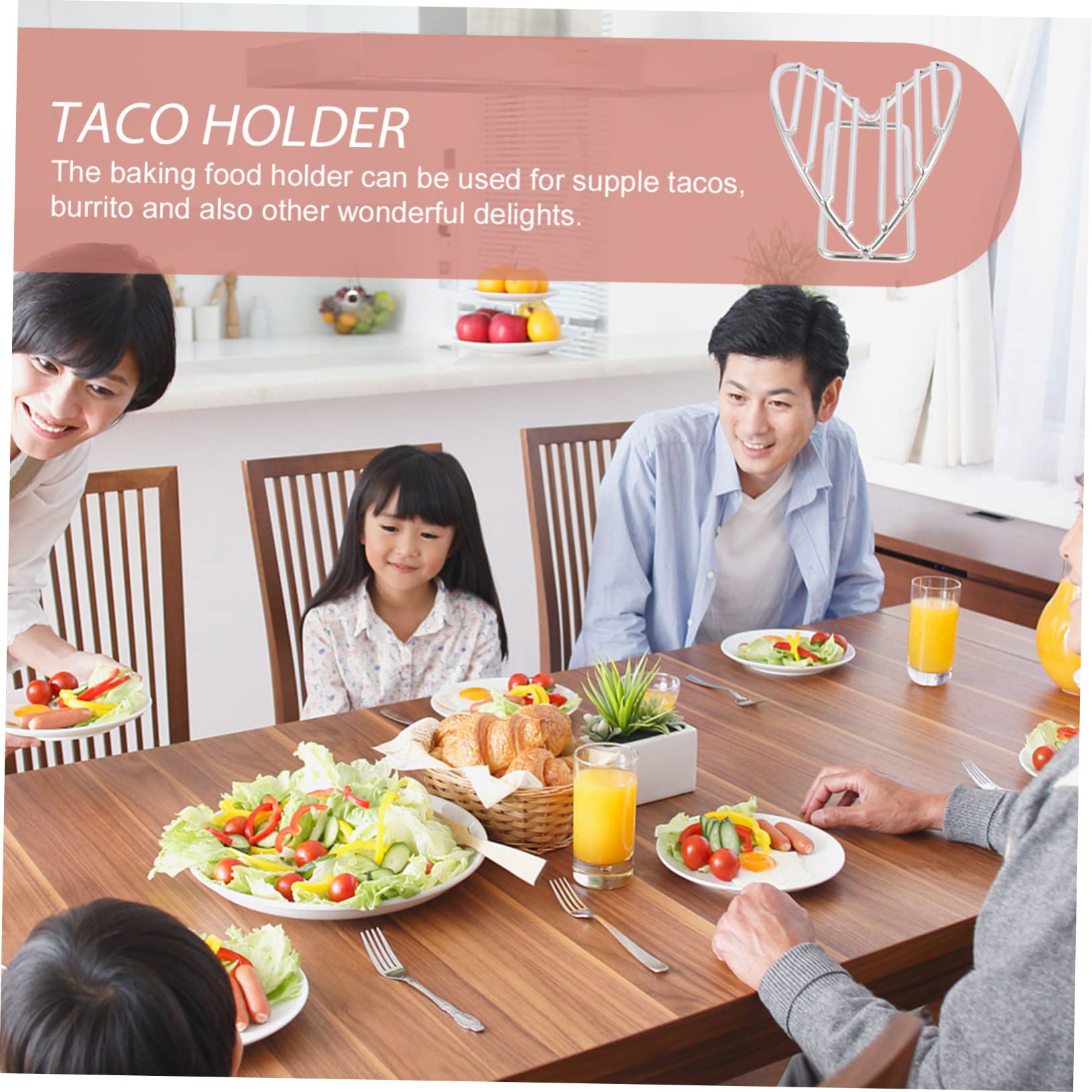 Amazon | KICHOUSE 2個ステンレススチール製タコスラックスタンド