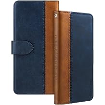 Leather Flip Case Compatible with Omnipod Dash Case with Card Holder RFID Blocking Magnetic Kickstand Slim Fit Business Protective CoverBlue
