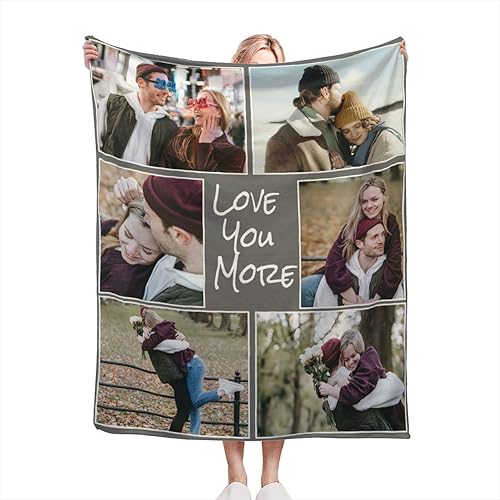 Vista 105 de Manta personalizada con texto fotográfico, manta de imagen personalizada para bebé, madre, padre, adultos, amigos, amantes, regalo personalizado