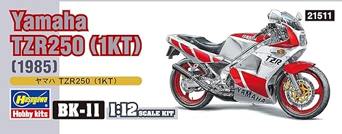 Miniatura 12 de Hasegawa Escala 1/12 TZR250 (1KT) 1985 - Modelo de plástico para construcción de motos, N.º de artículo 21511
