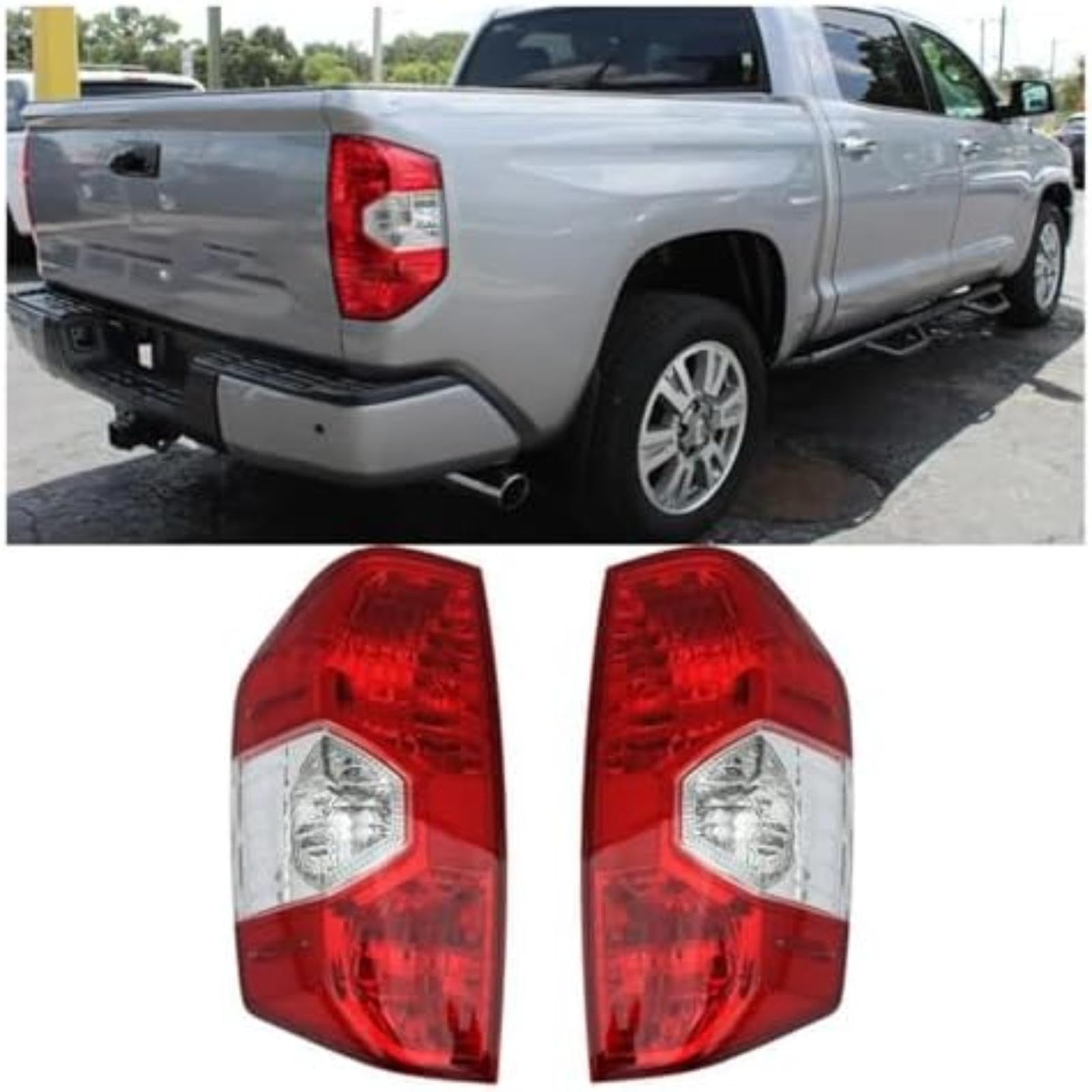 Riflettore paraurti posteriore, per Tundra 2014-2015-2020 Fanale posteriore per auto Indicatore di direzione di guida Freno di arresto con lampadina Accessori Luci (Only (Only Left)