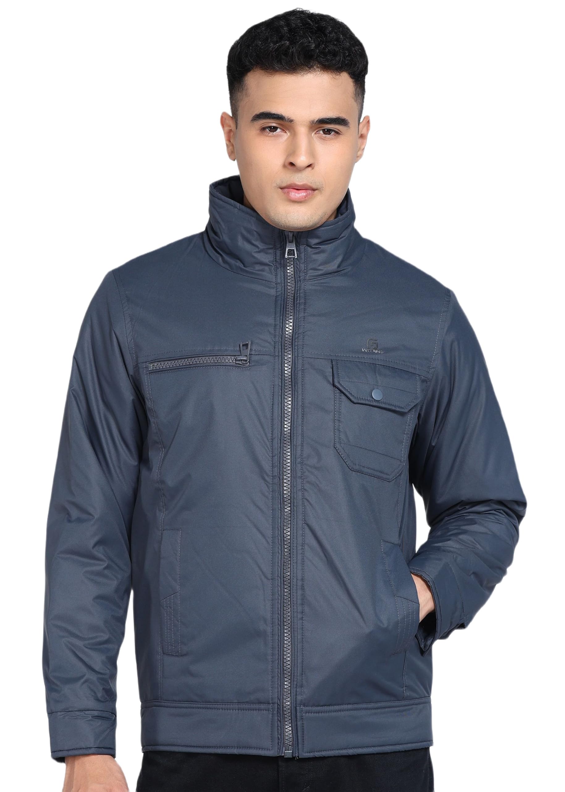 qube by fort collins Men's Classic Super Twill Jacket Stylish & Durable Casual Standard Length Winter Jacket for Men-picture-18