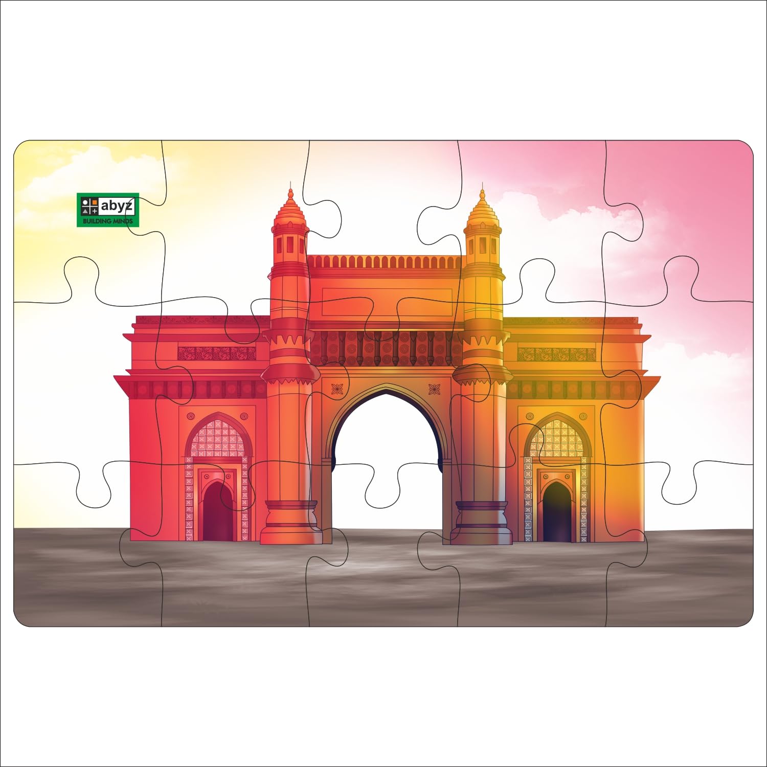 ABYZ Wooden Jigsaw Puzzles for Kids,Gateway of India Jigsaw Puzzle for Kids of Age 3- Years and Up, 15 Pcs Puzzle (B0D2TW79B1) Amazon Price History, Amazon Price Tracker