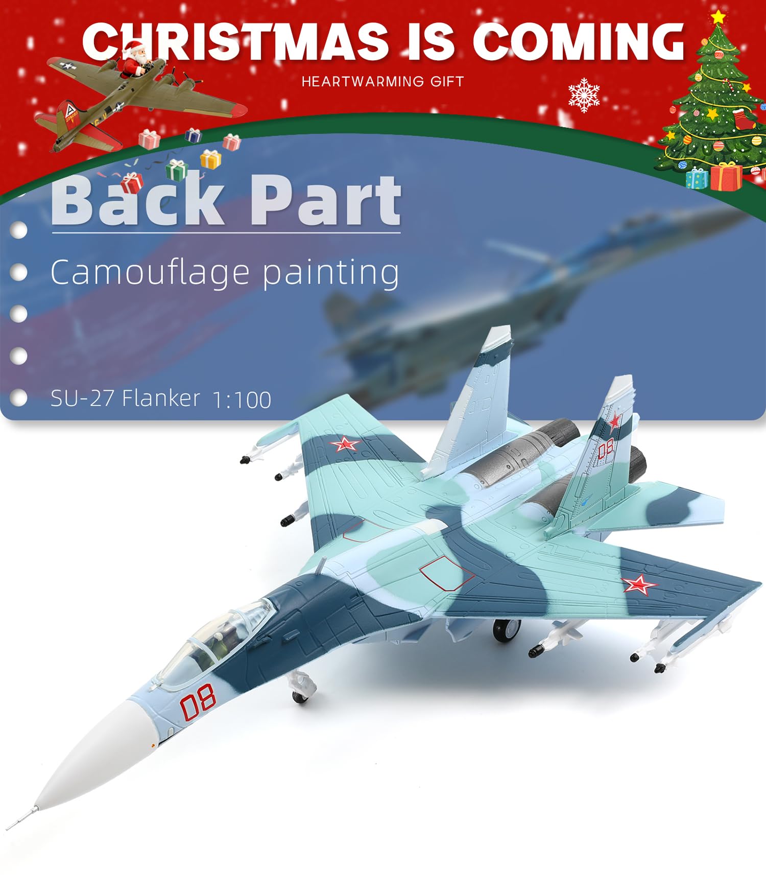 Amazon.co.jp: NUOTIE 1:100 Su-27 フランカーモデル航空機キット完成