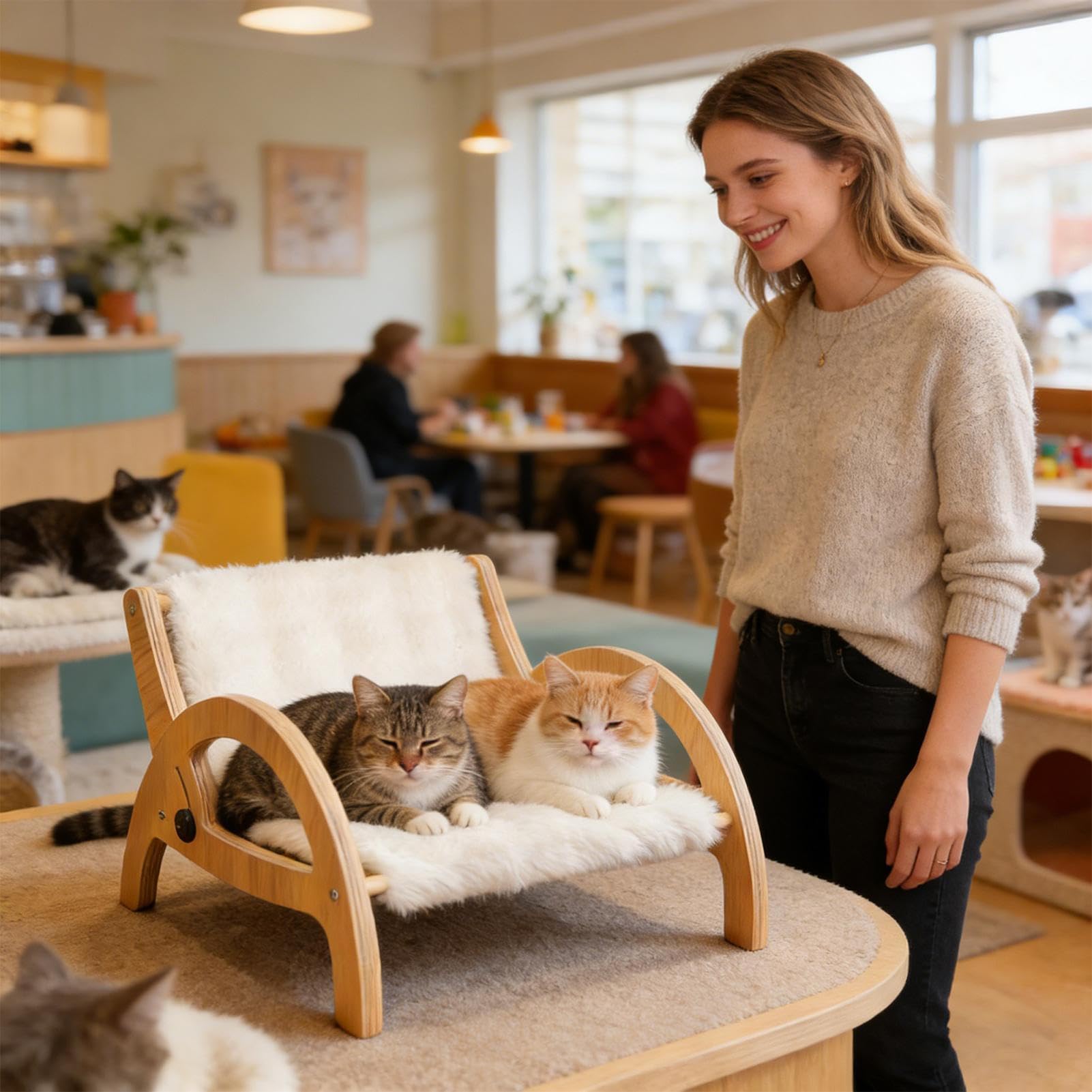 Canapé Griffoire pour Chat Protège-Meuble Avec Dossier Réglable