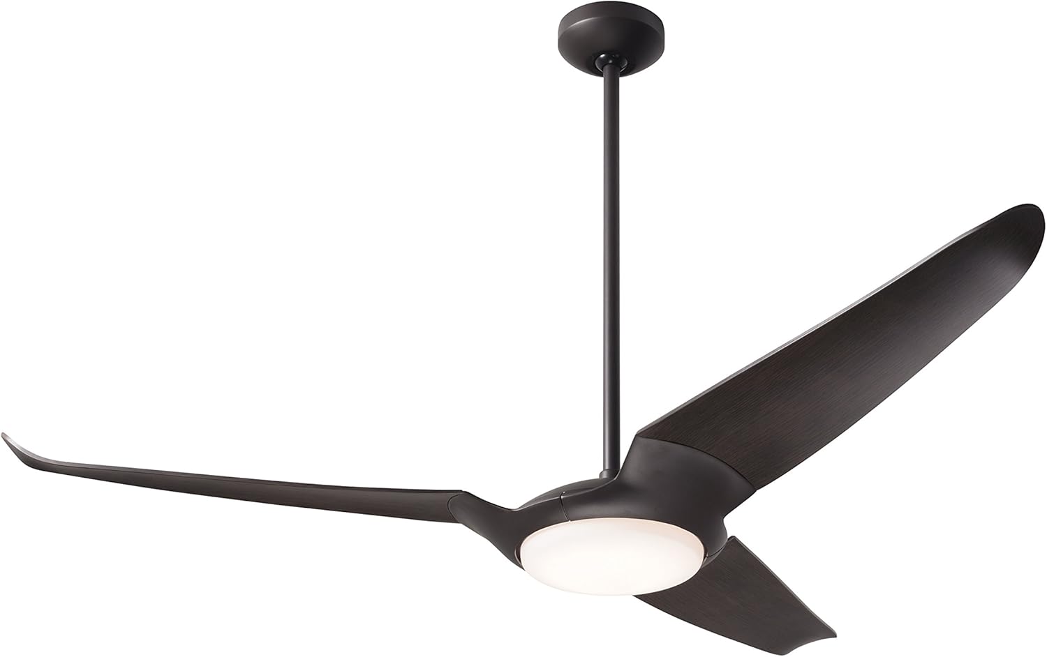 IC/Air3 DC 56 in. LED Dark Bronze Ceiling Fan with Ebony Color Blades and Remote Control