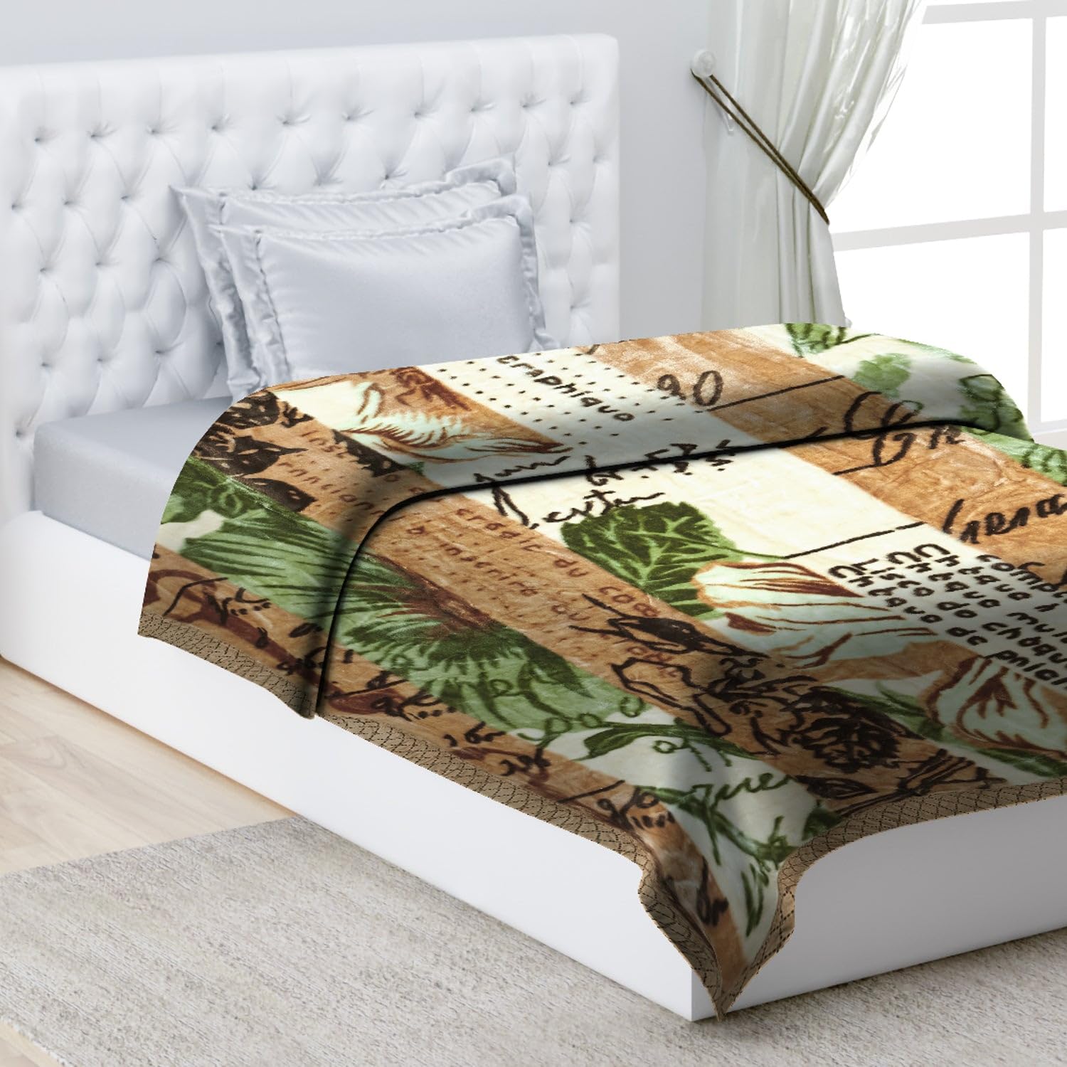 Monte Carlo Winter Blanket - Green & Brown -9 Monte Carlo Winter Blanket - Green & Brown -9