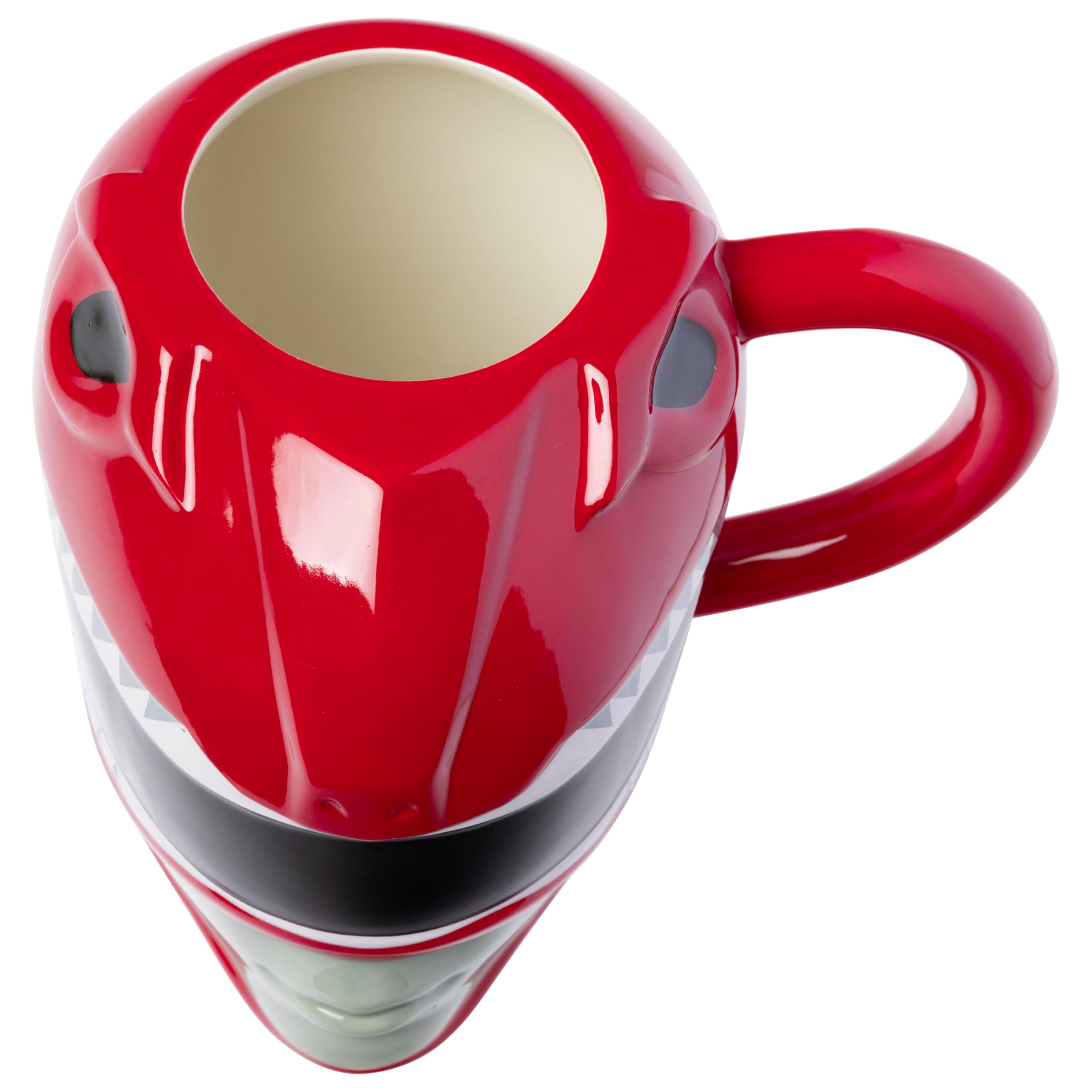Silver Buffalo Power Rangers Keramiktasse, 3D-Form, Rot | Keramik, 0,59 Liter