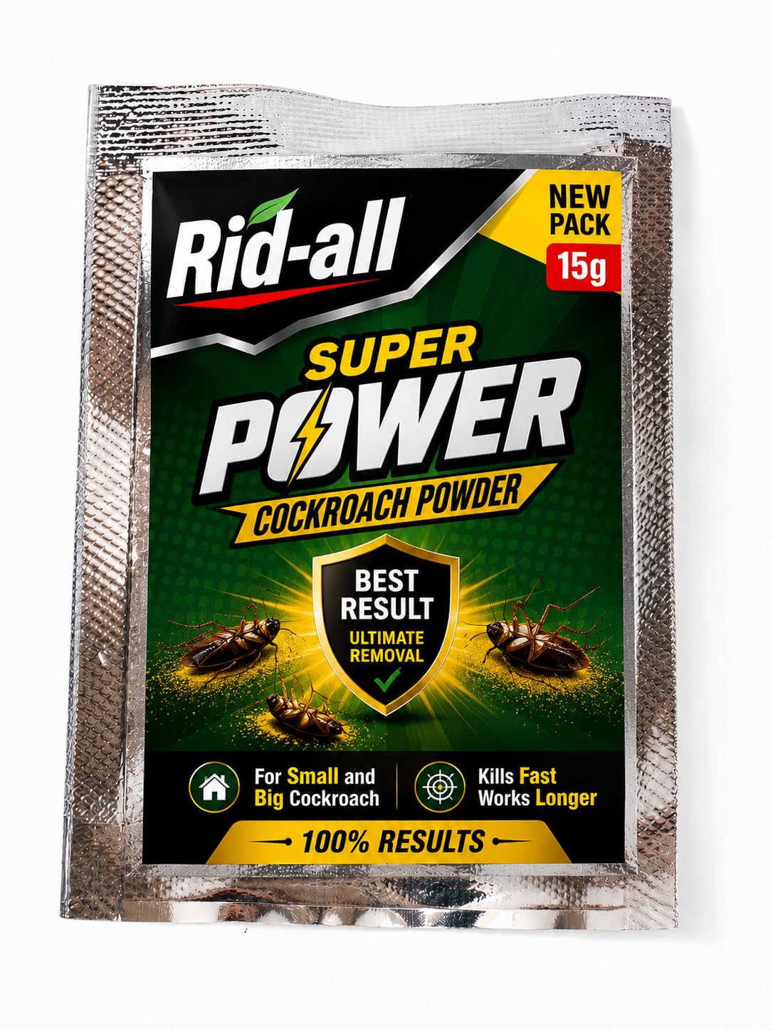 Cockroach Organic Powder "Guaranteed effect" Pack Of 4 (4 x 15 g) Super Power Ridall ants&cockroach by The Galiff Store-picture-16