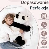 Dalmao Weighted pluszowa panda dla dorosłych, 80 cm, rozmiar XXL, 2,3 kg / 5,0 lbs, maskotka pluszowa, super miękka, przytulna, prezent dla dzieci, chłopców, dziewcząt