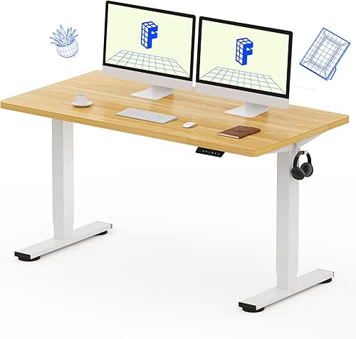 FLEXISPOT EN1 One-Piece Standing Desk with 1-Inch Thick Seamless Desktop,