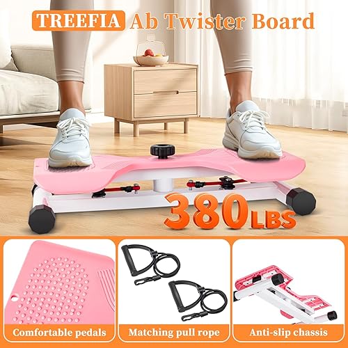 Miniatura 5 de Flexforge - Tabla giratoria para abdominales, máquina de torsión de cintura  300 libras, para pérdida de grasa del vientre, equipo de gimnasio en