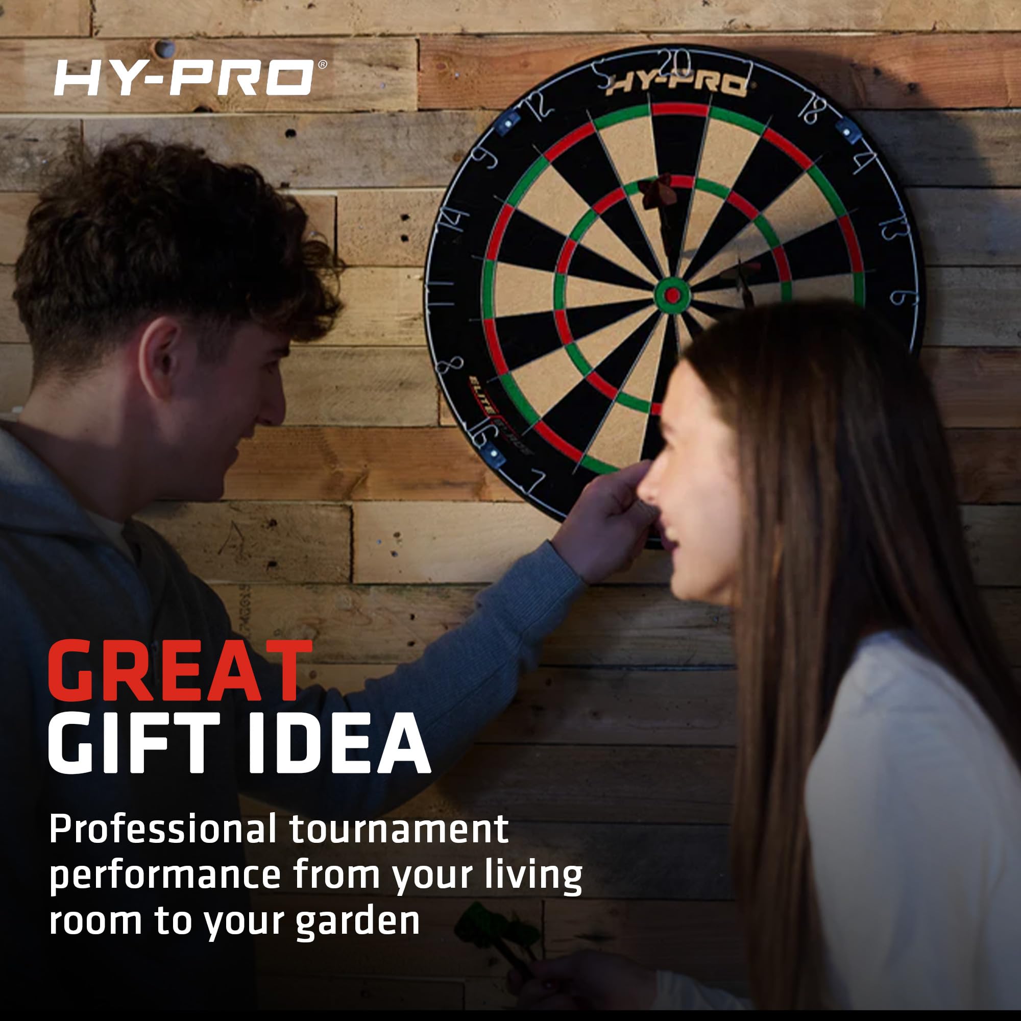 Hy-Pro Apex - Diana profesional de dardos para interiores y exteriores con alambre de hoja de precisión, sisal de grado A y montaje, ideal para una fácil instalación de tablero de dardos y práctica de