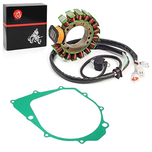 Miniatura 6 de Estator con junta compatible con Yamaha Warrior 350 YFM350 1996-2001 Big Bear 350 1995-1997 Kodiak 400 1993-1998 3HN-85510-10-00 3GD-15451-00-00