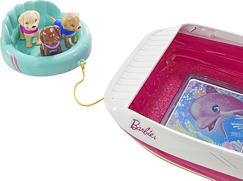 Miniatura 4 de Juego de Delfín Mágico Barco de vista al océano de Barbie