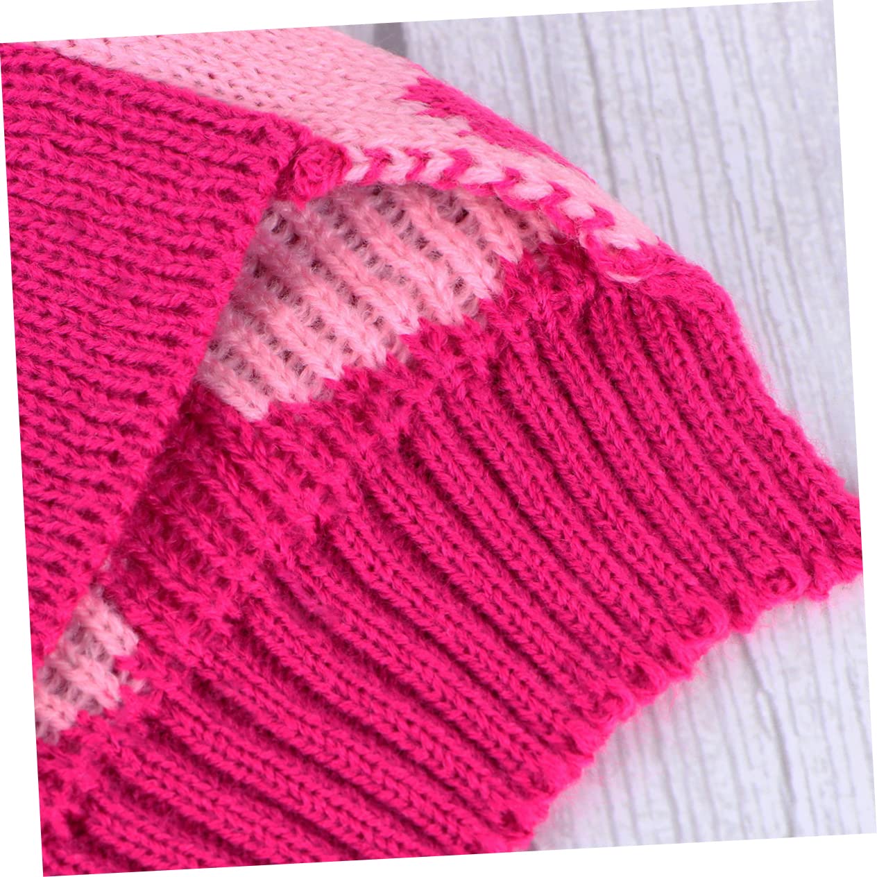 Housoutil 3 Pièces Saint Valentin pour Animaux de Compagnie Pull-Over Sweats à Capuche Chauds vêtements de fête pour Animaux de Compagnie Pull pour Chien Hiver Veste avec Chapeau Robe
