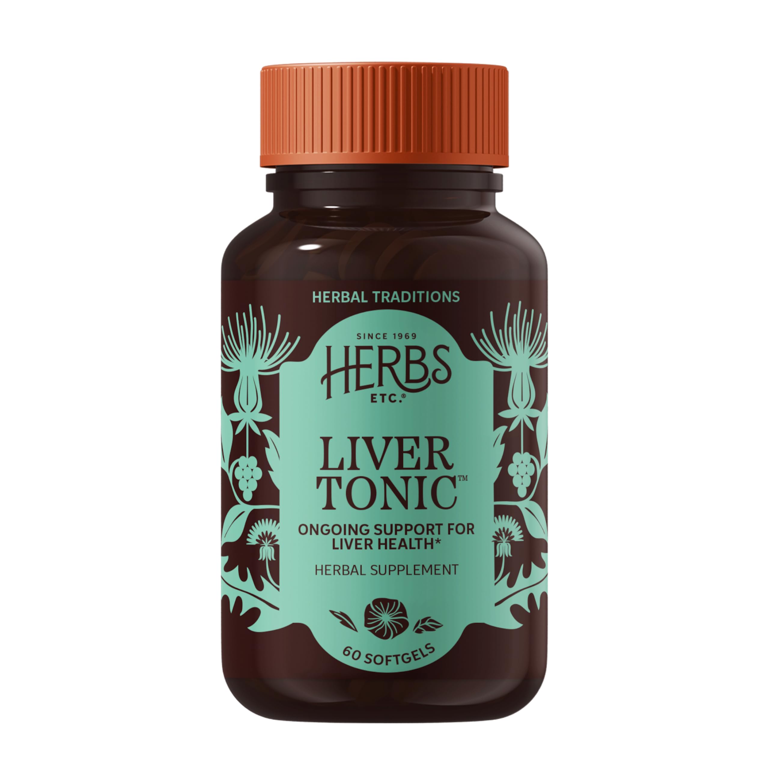 Herbs Etc. Liver Tonic - Gallbladder Health Supplement with Herbal Formula - Aid Overall Liver Health with Milk Thistle, Schisandra & Oregon Grape - Support a Healthy Liver - 60 Softgels