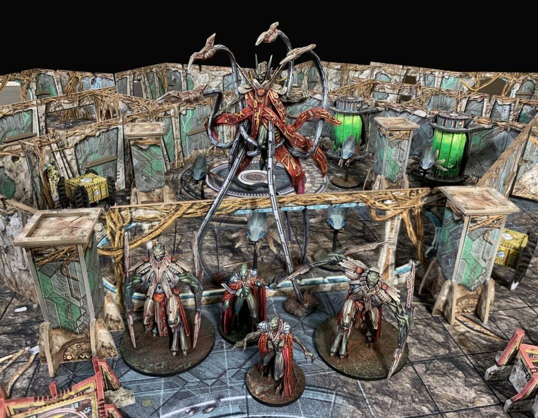 Battle Systems BSGCSE012 Core Space First Born Expansion- Fury of The Insame God - 28mm Miniatures - Board Game - Modular 3D Terrain