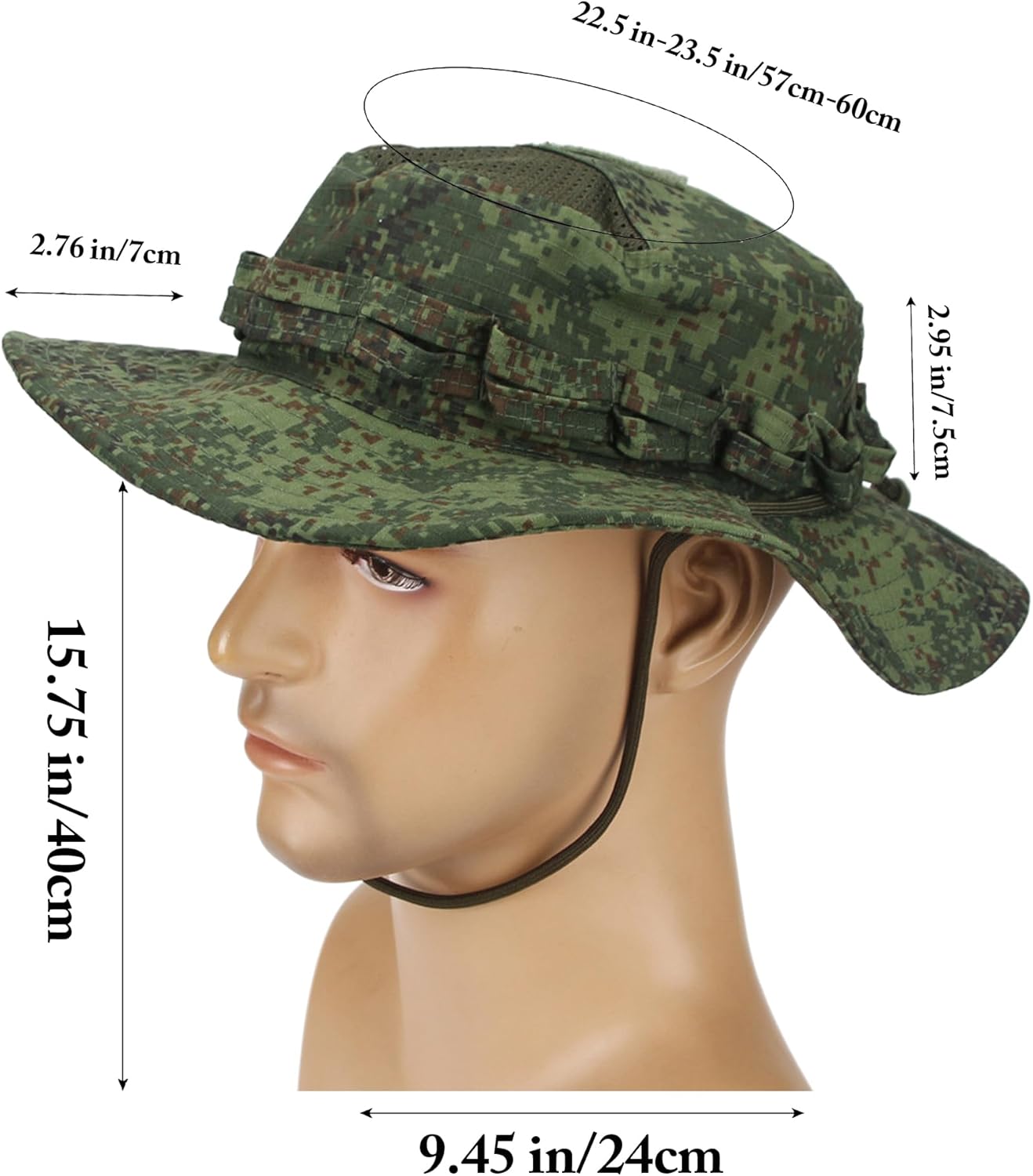 2pcs/3pcs Camo Boonie Hat with Face Mask & Arm Sleeve Military Tactical Bucket Hats Fishing Hat for Hunting Hiking Safari - Image 6