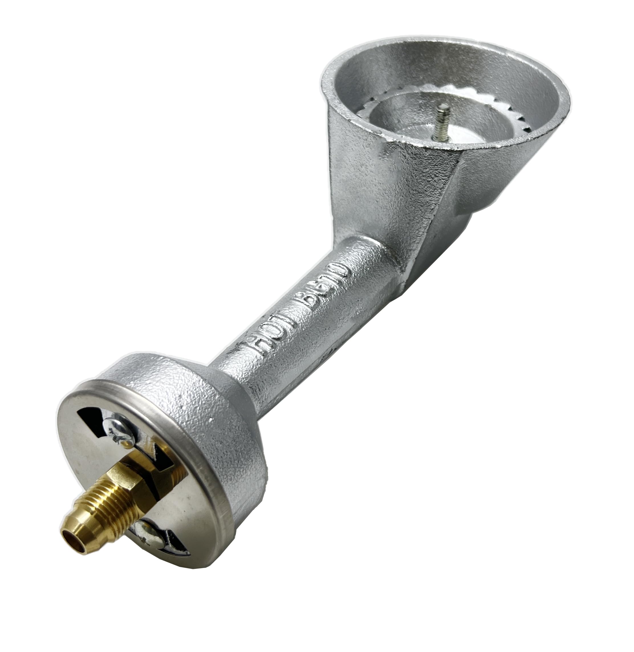 Direct Store DB108 High Pressure Cast-Iron Propane Burner Head 150,000 BTU Replacement for Round Bayou Classic Cooker Frames, Includes Brass Fitting Orifice, DIY Cast Iron Projects