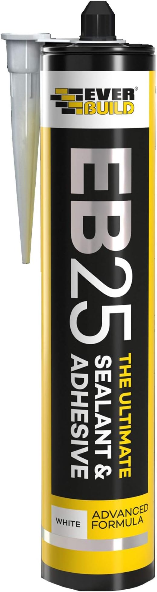 EB25 The Ultimate Sealant and Adhesive Cartridge – Hybrid Polymer Adhesive – Waterproof and Weatherproof – White – 300ml