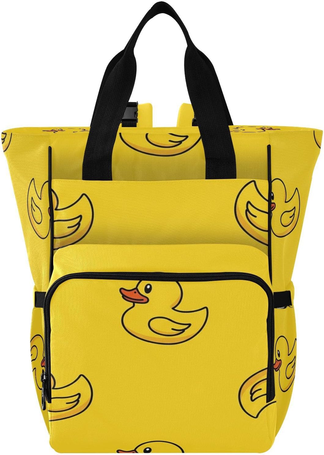 Emelivor Funny Duck Diaper Bag Backpack Baby Bags with Handle for Travel