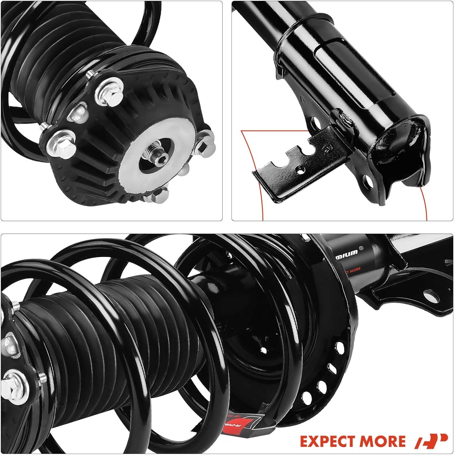 A-Premium Front Struts Compatible with [4WD] Chevrolet Equinox & GMC Terrain, 2018-2023 - 2x Replacement Suspension Complete Strut Assembly Shock with Coil Spring