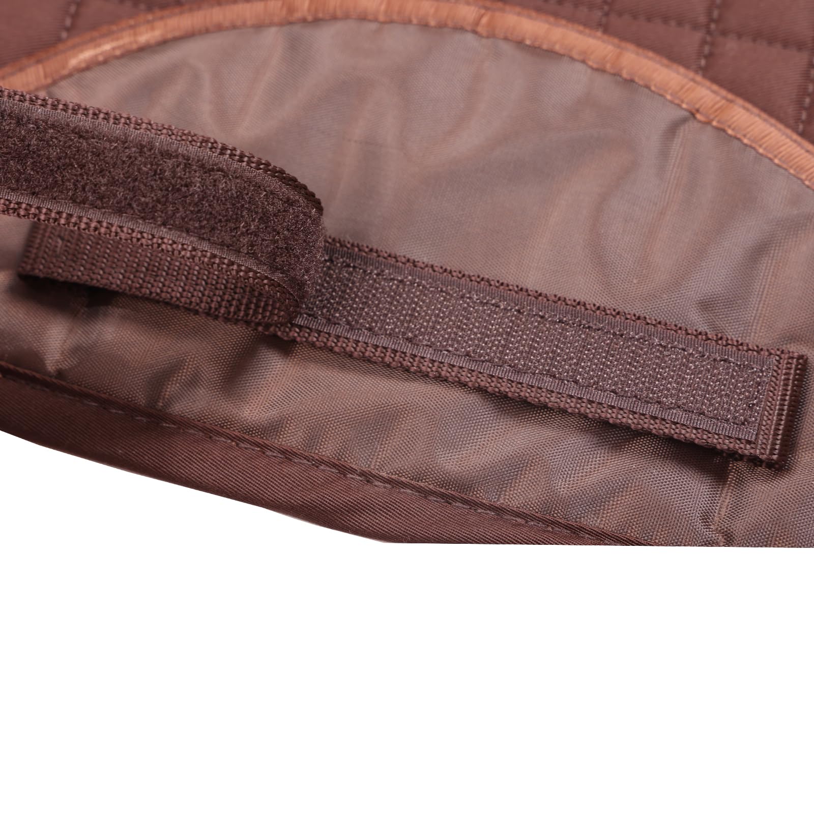 GP Coussinet de selle en coton universel marron, tissu de selle de saut classique respirant