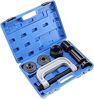 Vista 9 de Kit de herramientas de prensa de rótula resistente, kit de herramientas de extracción de juntas esféricas y U para la mayoría de automóviles y Azul