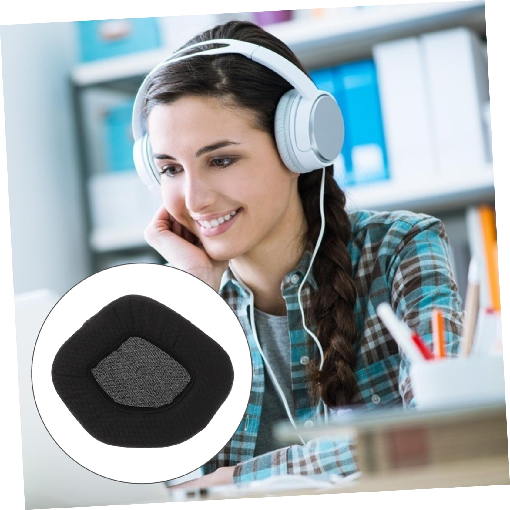 DOITOOL 5 Almohadillas De Repuesto para Auriculares Aw988 con Reducción De Ruido Resistentes Y Cómodas para Escuchar Música.