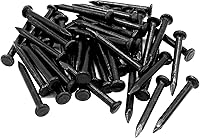 ZUPAYIPA 50pcs 1 Inch Carbon Steel Masonry Nails - Black Point Tip for Concrete, Cement Walls, Woodworking & Construction