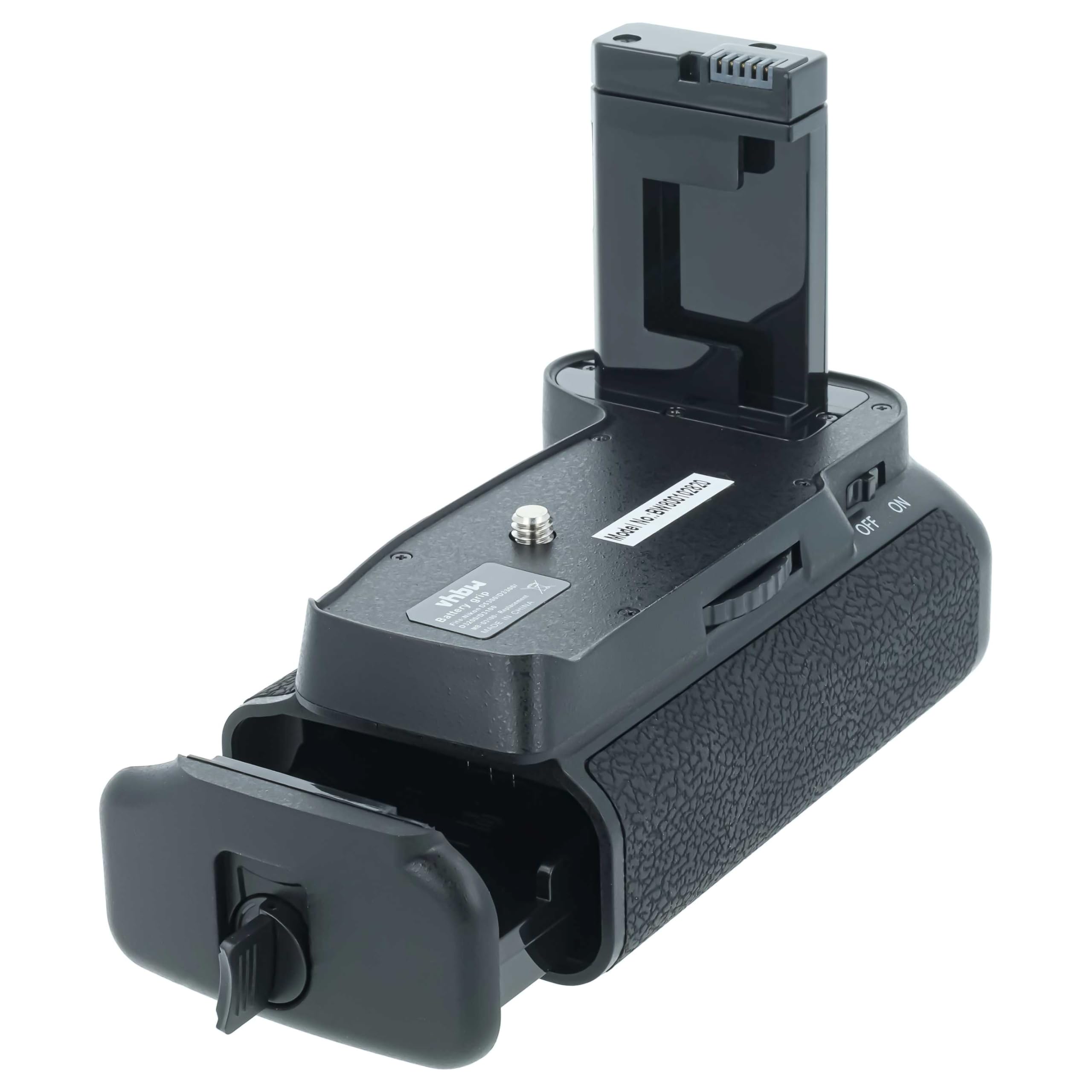 vhbw Grip Batterie | poignée d'alimentation compatible avec Nikon D3300, D3100, D3200 appareil photo + molette de sélection