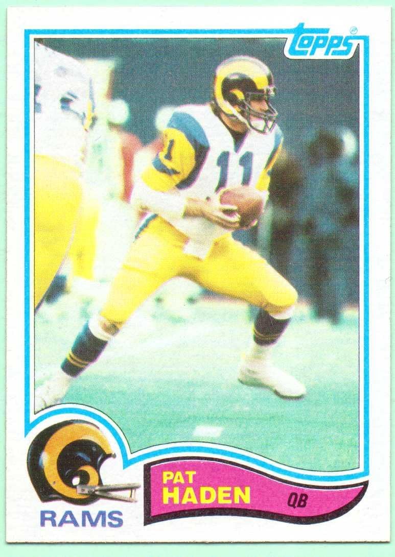 Pat Haden 1982 Topps I#377 - Los Angeles Rams