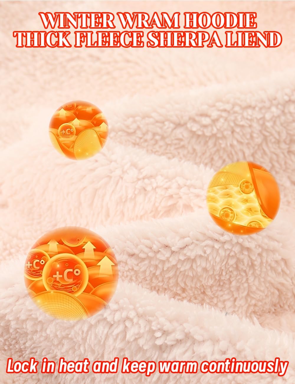 Oversized Acid Wash Hoodie for Women Sherpa Fleece Lined Hooded Pullover Unisex Vintage Streetwear Sweatshirt - Image 5