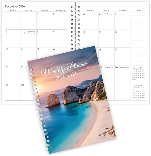 Zuozee Monthly Planner 2025-2027, Monthly Calendar July 2025 - December 2027, A5