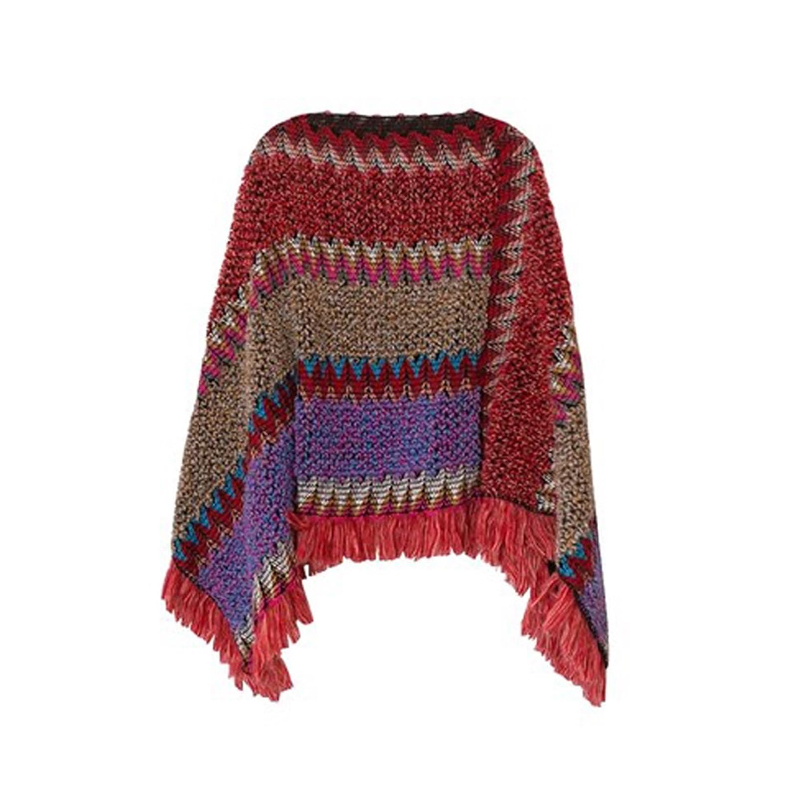 Capa bufanda de estilo étnico cálida para abrigarse con suavidad