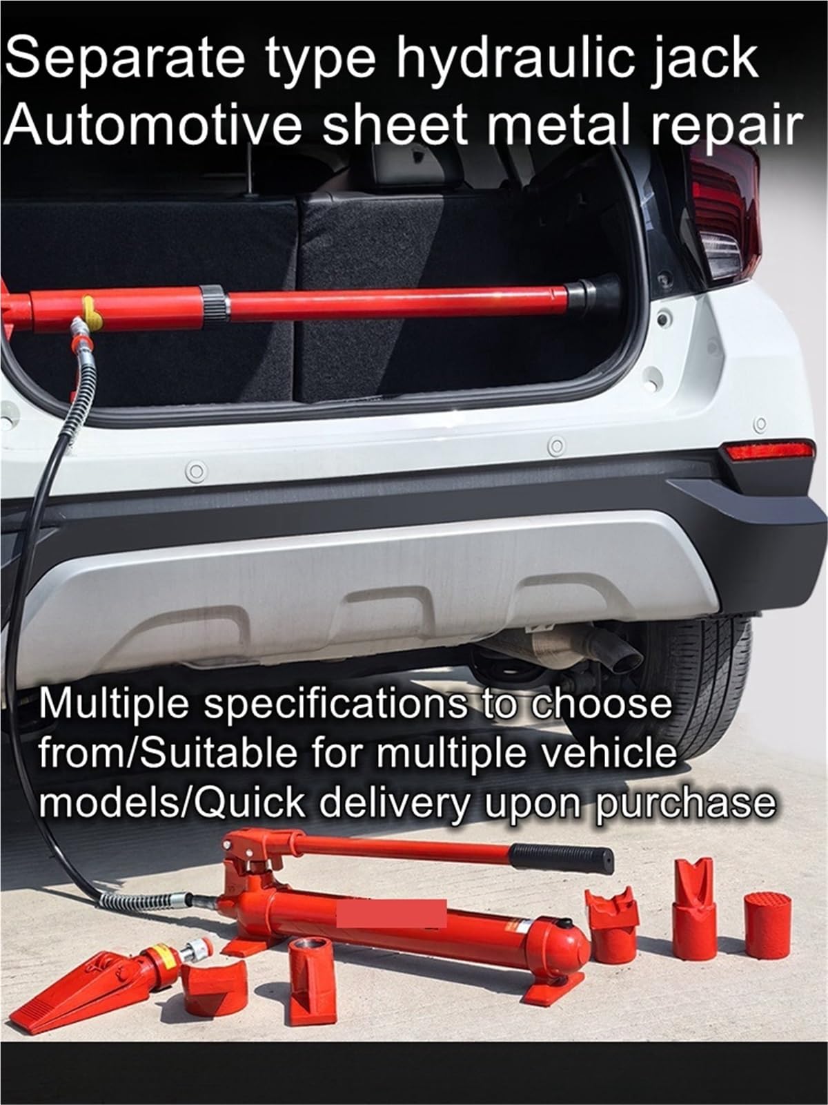 EDEDE Cric per Auto, 4T Separate Hydraulic Jack Dent Shaping Tool Sheet Metal Repair Hydraulic Separate Jack