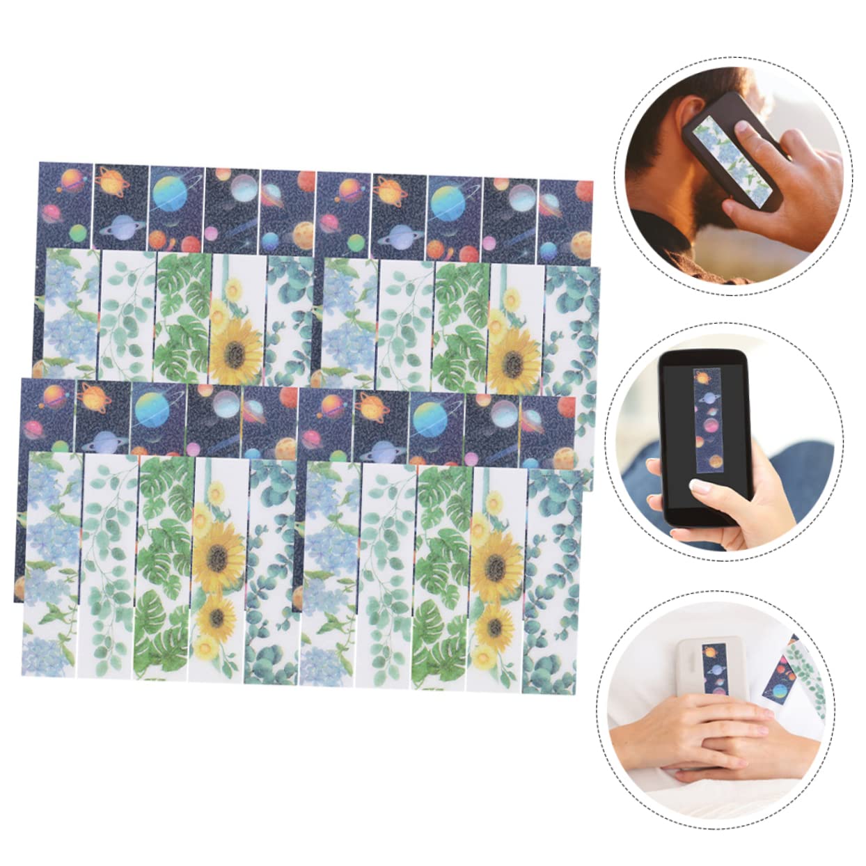 NUOBESTY 3 Juegos Pegatina De De Pegatinas Adhesivas Pegatinas Infantiles Stickers Infantiles Junta Agitarse Calcomanía Tranquila Tiras De Ansiedad De Uso Diario 50 Hojas * 3